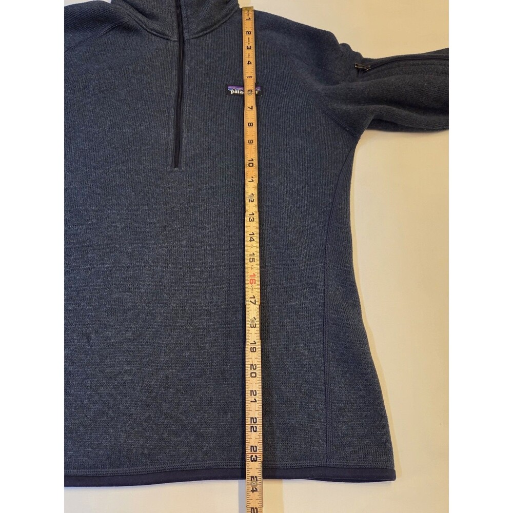 Patagonia Better Sweater 1/4 Zip Pullover Womens Small Blue Fleece Jacket - Picture 7 of 7